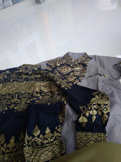 Kemeja Batik Lengan Panjang Batik  Danabrata Pria Motif Songket Hijau Kode 031 M L Xl Xxl Regular