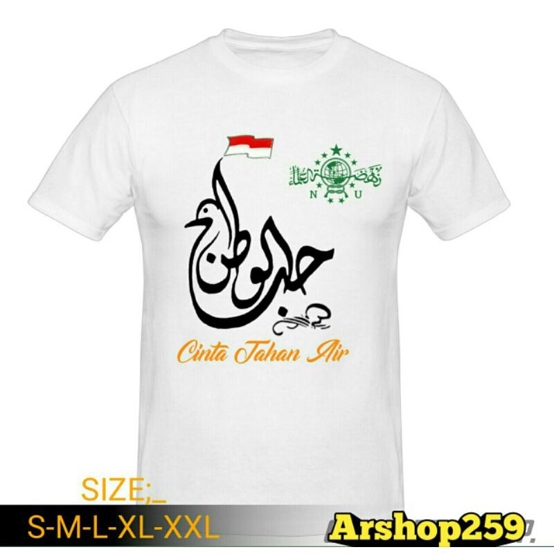 Kaos atasan tang pendek cinta tanah air