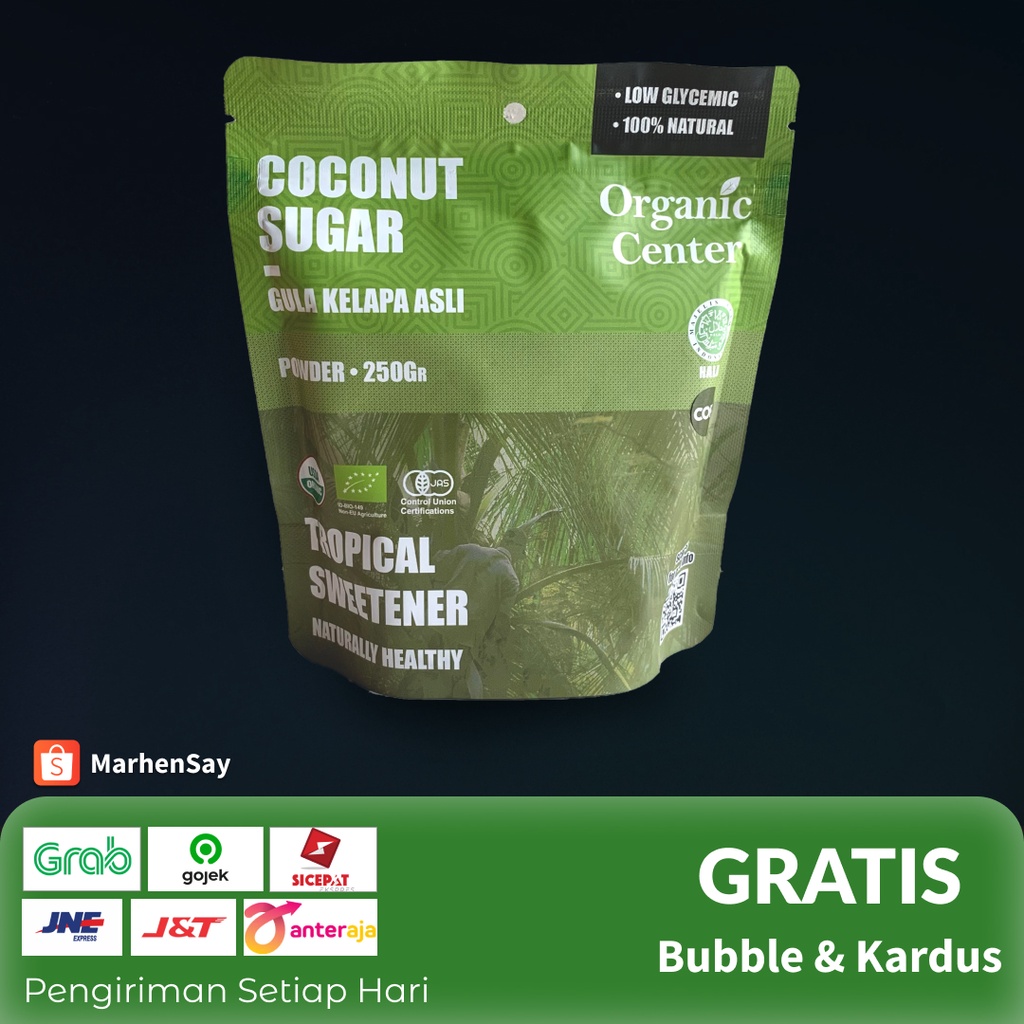 

coconut sugar organic center gula kelapa asli 250gr