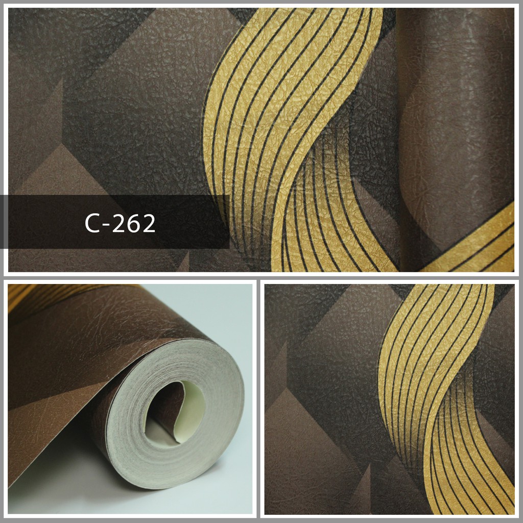 wallpaper murah vinyl timbul C-260-265