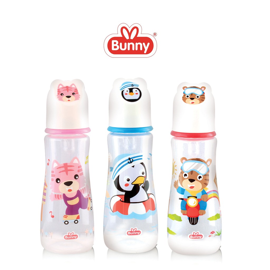 GloryBaby-Lustybunny Bunny Bottle Botol Susu With Printed Hood 250ml 125 ml