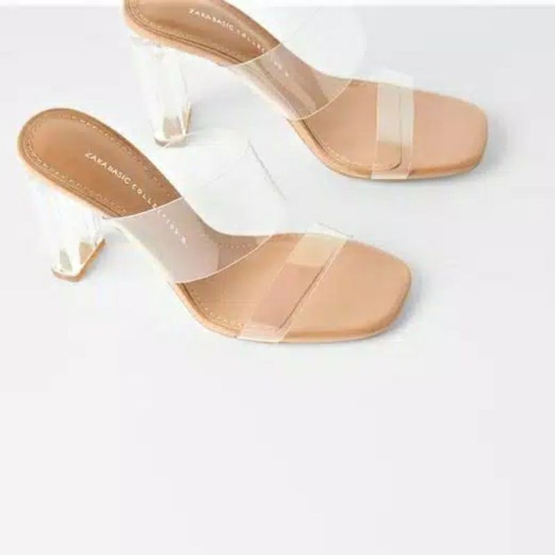 Heels ZARA transparan original 9 cm
