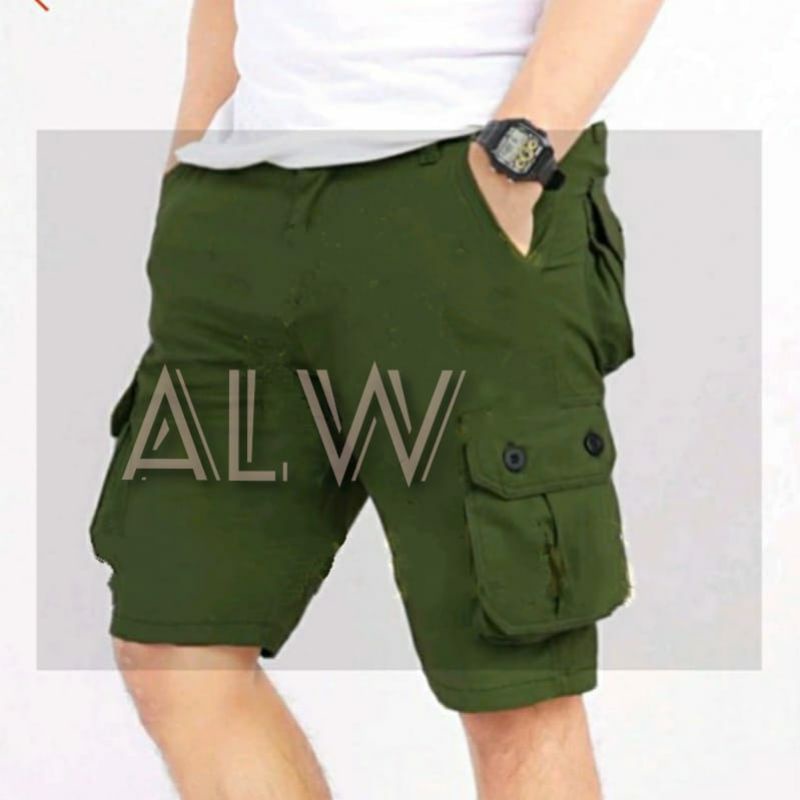 Terbaru BIG SIZE  [ 30 -- 44 ] Celana ORIGINAL Cargo Pendek ARMY Bahan Halus dan tebel dan tidak luntur