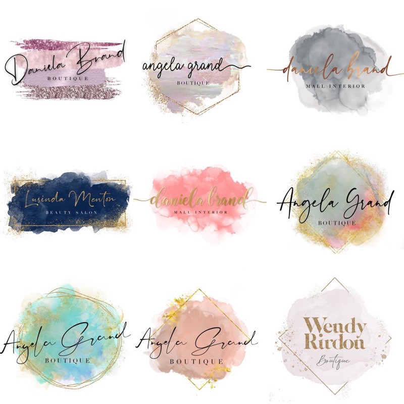 

ARABELLA WATERCOLOR ABSTRACT | JASA DESAIN LOGO OLSHOP LOGO BISNIS TERMURAH