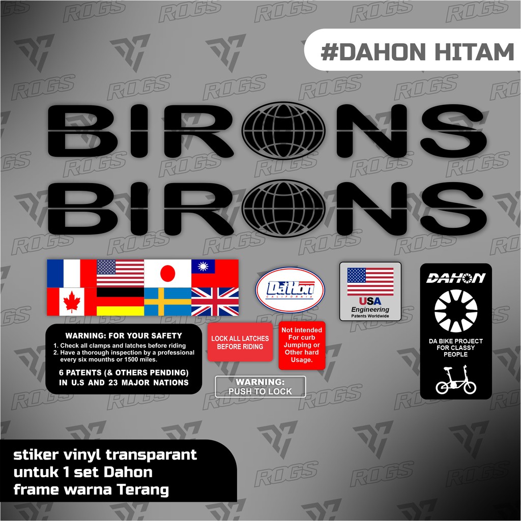 

Stiker dahon decal | stiker sepeda | stiker vinyl