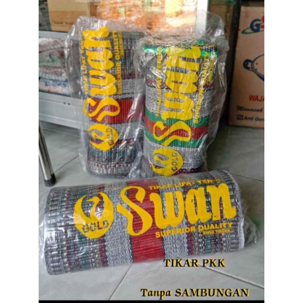 Tikar Lipat Tenun Swan Tanpa Sambungan