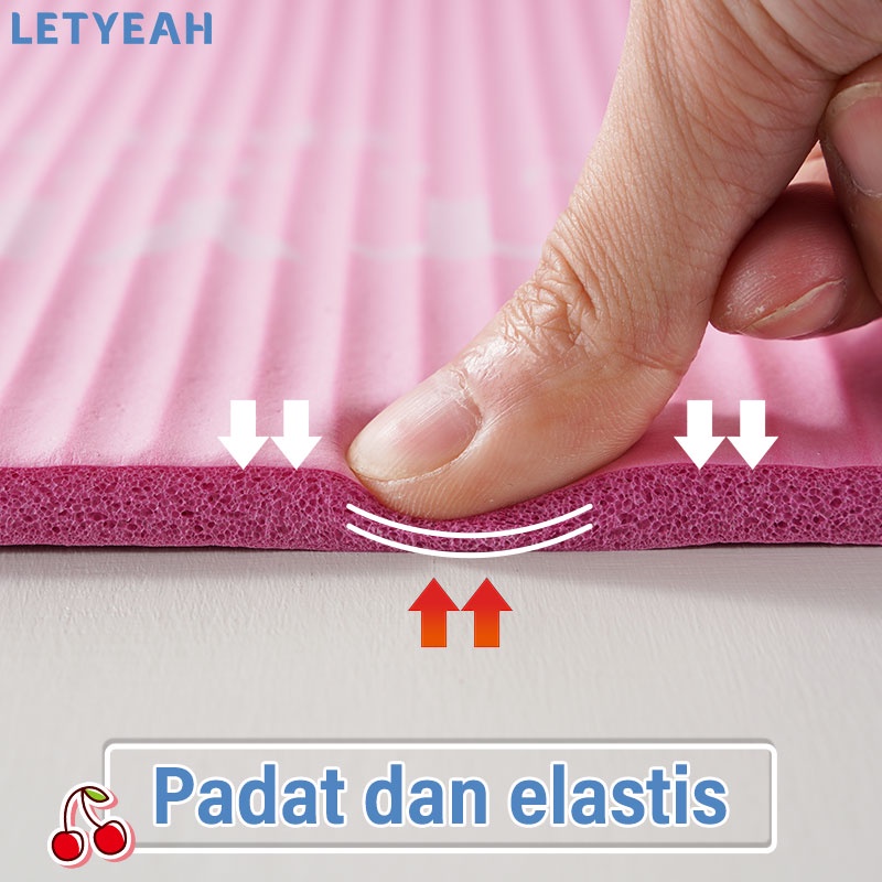 letyeah Matras yoga anti slip 8MM /gym mat /pilates mat alas olahraga bahan NBR