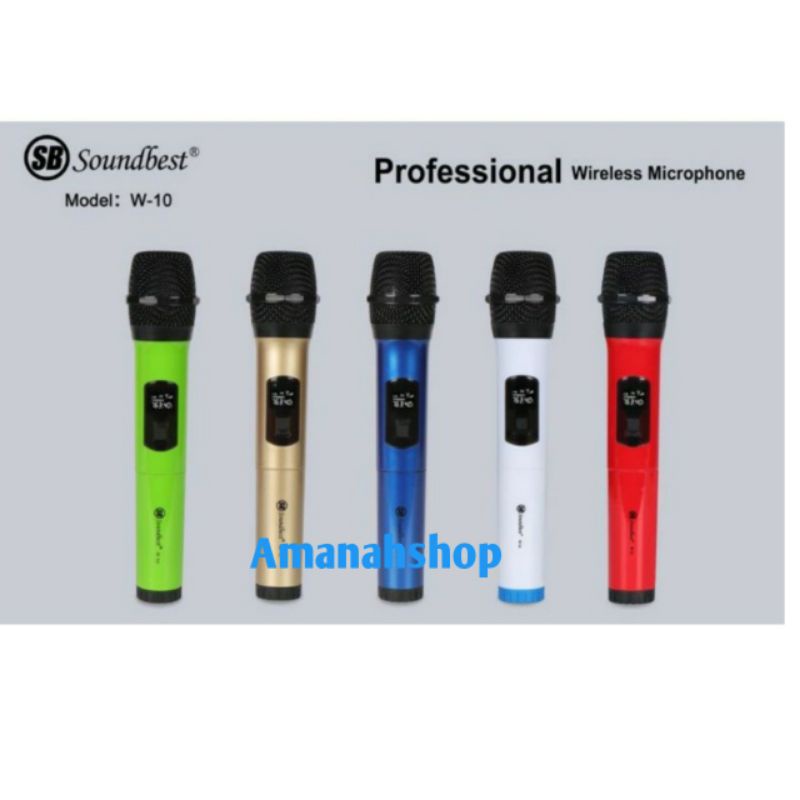 MIC WIRELESS SOUNDBEST W10 SOUNDBEST W 10 SOUNDBEST 2 MIC WIRELESS