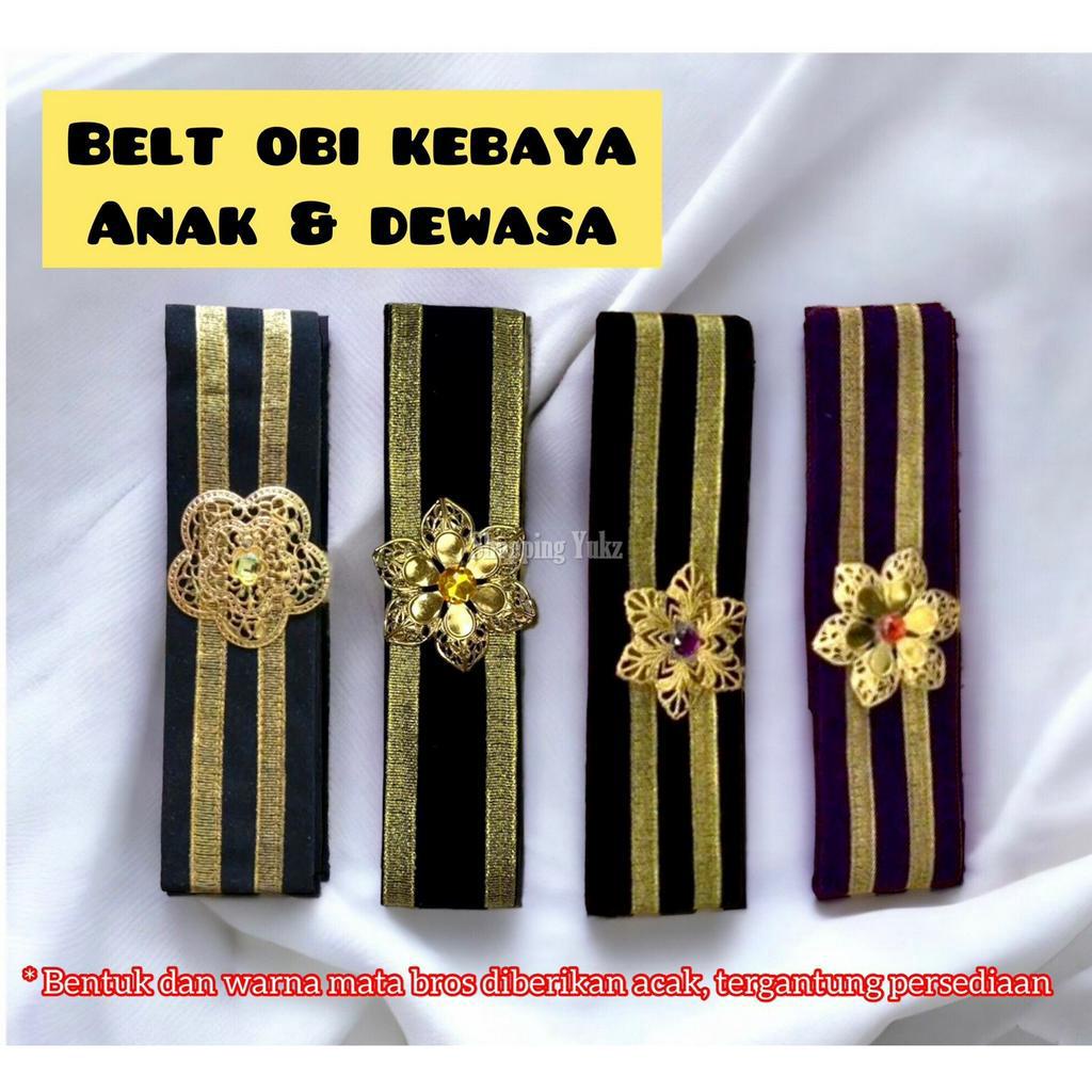 Obi Belt Wanita Kebaya Kutubaru Obi Belt Batik Kebaya Bali Wanita Dewasa Anak Sabuk Kebaya Beludru S