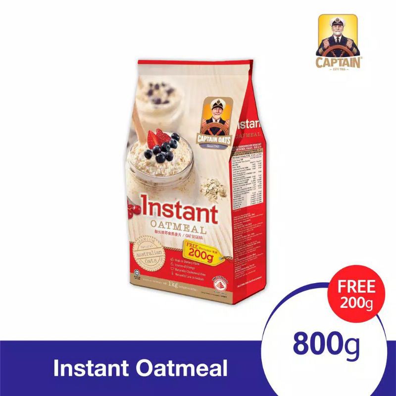 captain oats instant /quick cooking 800gram