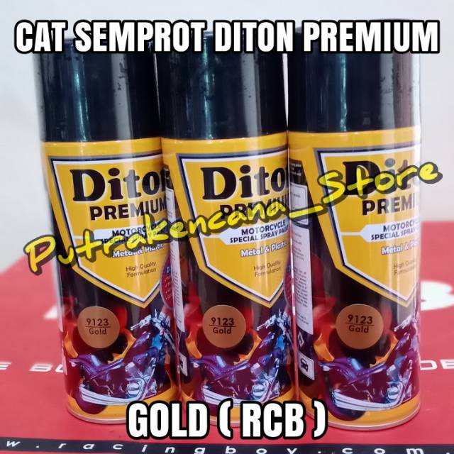 CAT SEMPROT DITON PREMIUM - GOLD - RCB PILOX SPRAY