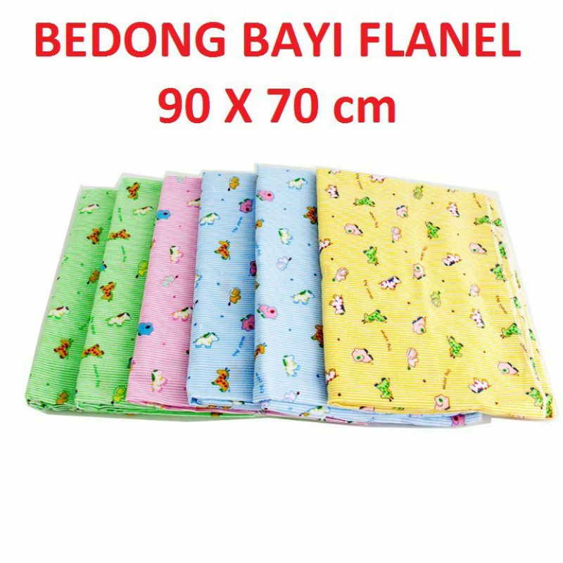 6 Pcs Bedong Bayi Jumbo 90 x 70 cm Bedongan Bayi Murah Kain Lusinan Lucu Flanel Set Katun Motif COD