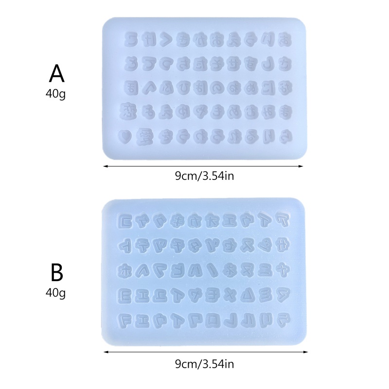 Cetakan Resin Bahan Silikon Bentuk Huruf