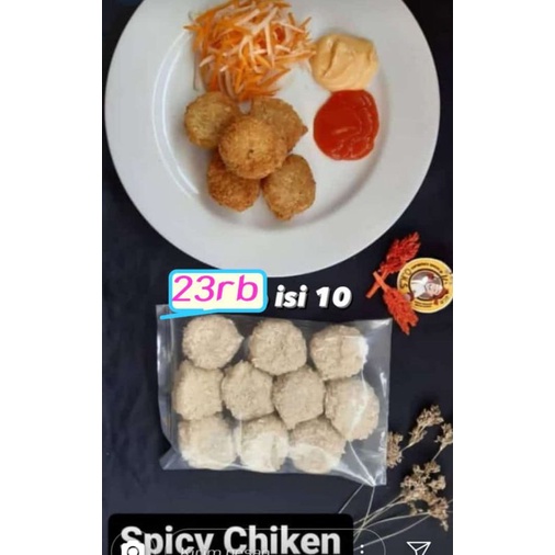 

Spicy chicken / frozen food / makanan beku olahan