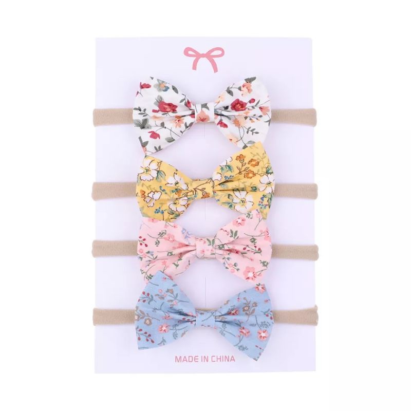 (Pimenova) Bandana anak headband bayi import motif bunga