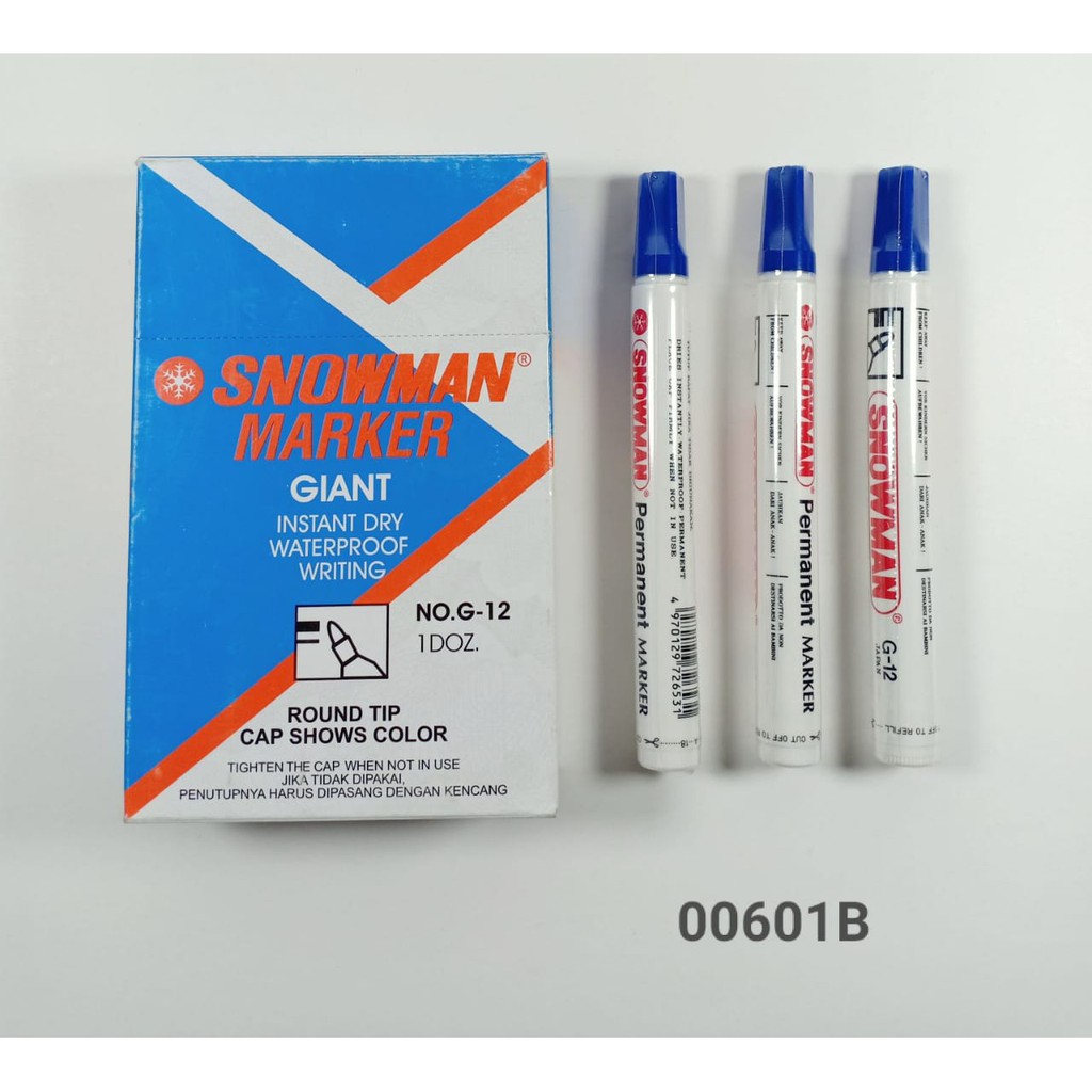 

Spidol Permanen Snowman Warna Biru - 00601B