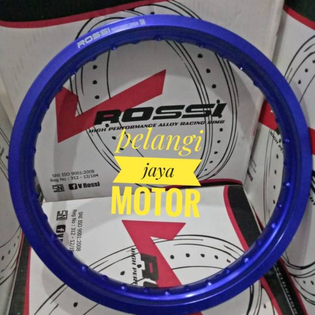 Velg Pelak Rossi WM Rossi Ring17 x 185 Harga Per 1 (Satu)  Velg Biru Dark Untuk Semua Motor