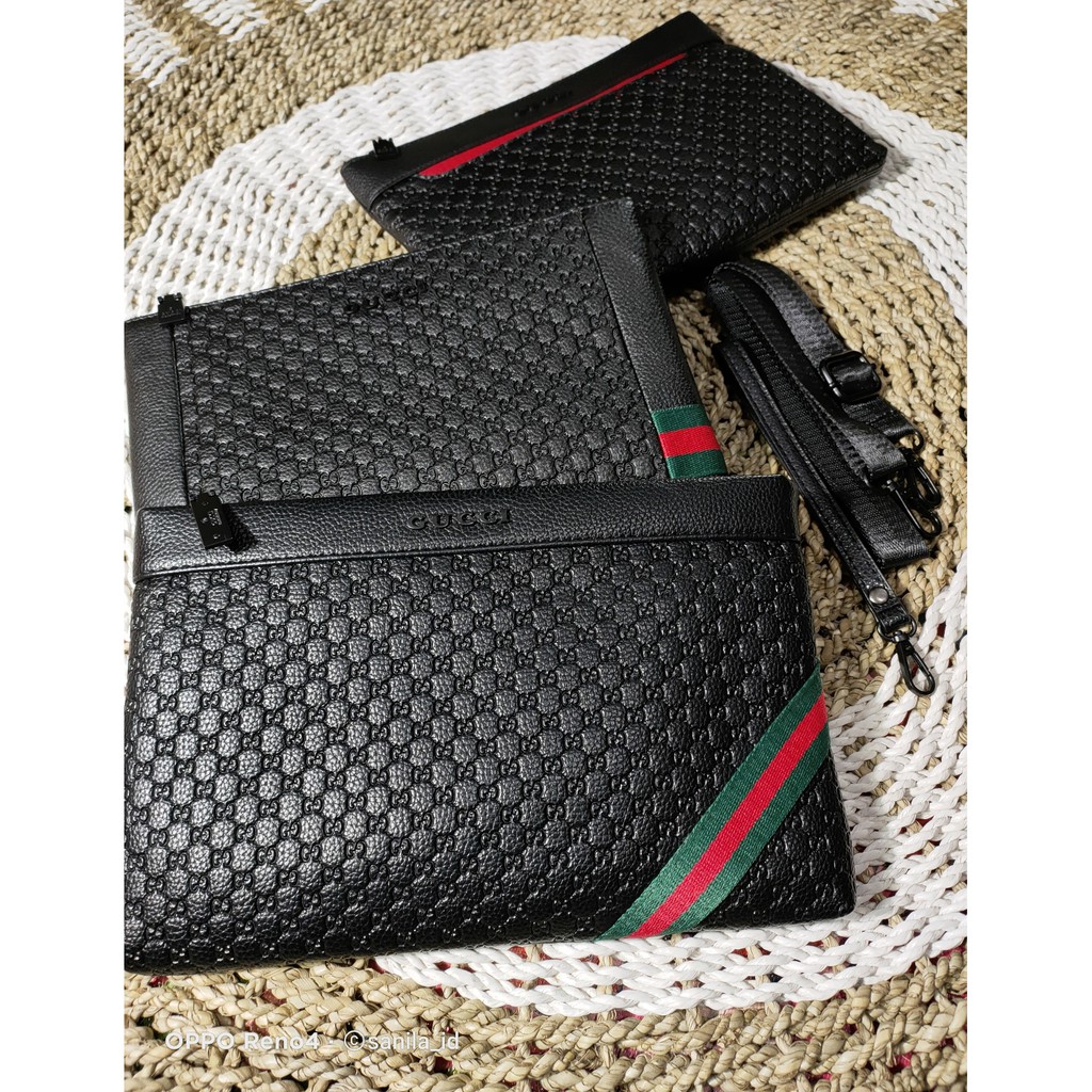 Clutch GUCCI premium/handbag/dompet wanita/foto asli real pict
