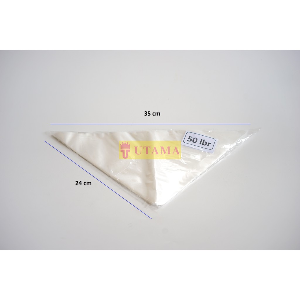 

Plastik Contong Segitiga 50 lbr