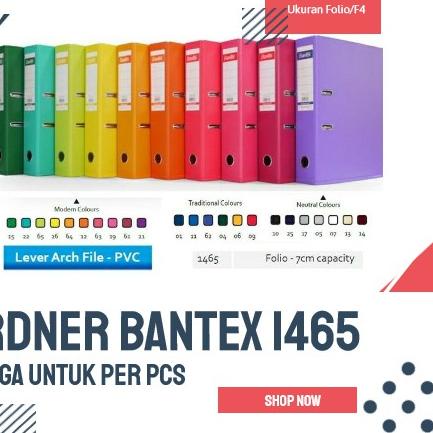 

SALE✅BANTEX ORDNER F4 1465 / ORDNER FOLIO BANTEX PUNGGUNG 7 CM|RA2