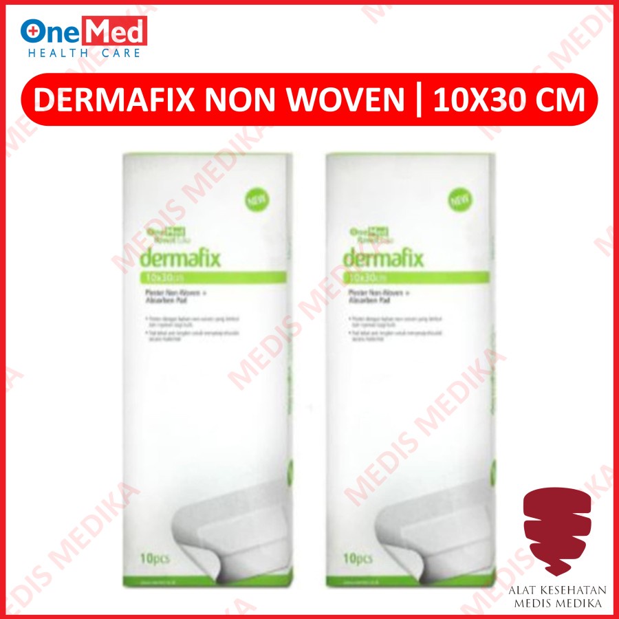 Dermafix Non Woven Plaster Plester Luka Onemed Alat P3K Isi 10 Pcs