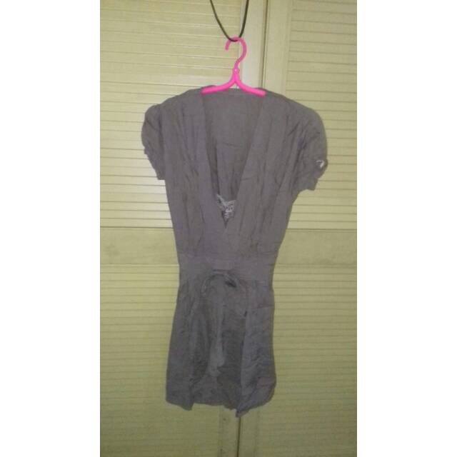 SALE DRESS KATUN COKLAT MUDA **