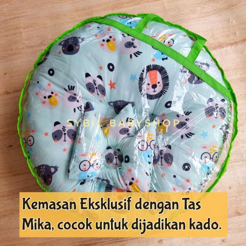 SOFA BAYI Free Tas &amp; Bantal / 2in1 Multifungsi Kasur Bayi / Kasur mobil / Sofa Travelling Jumbo