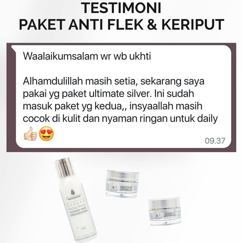 Paket Diamond dr. Ferihana Cosmetics &amp; Skincare Merupakan Rangkaian Produk untuk Mencerahkan Mencegah dan Memudarkan Flek Sekaligus Mampu Mengatasi Milia pada Kulit Wajah Berbahan Alami Terdaftar BPOM LPPOM MUI