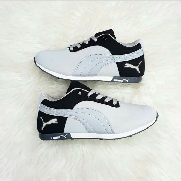 SNEAKERS WANITA PUMA TS126 WARNA ABU ABU HITAM