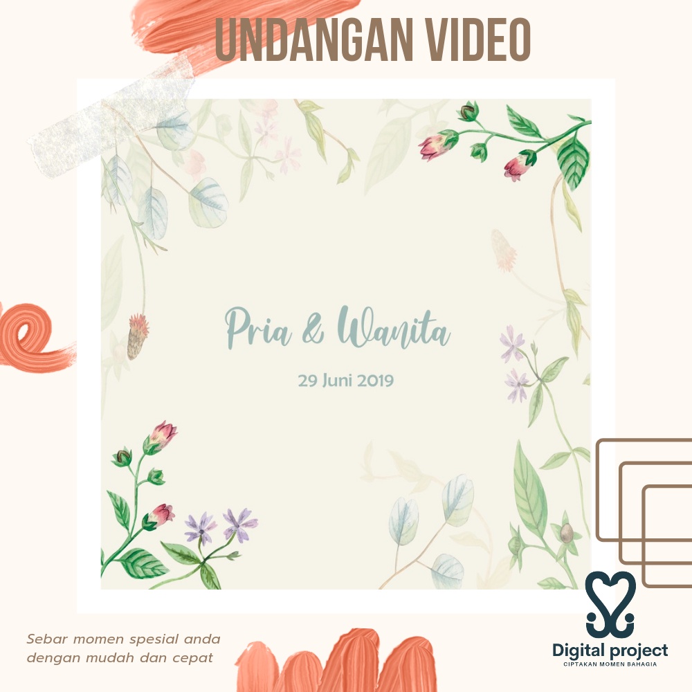 UNDANGAN DIGITAL / VIDIO UNDANGAN PERNIKAHAN / WEDDING INVITATION / UNDANGAN ONLINE