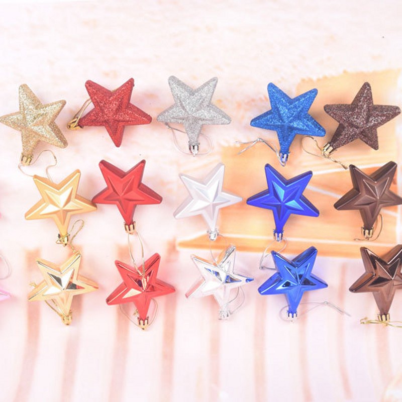 7Cm Three-Dimensional Plastic Five-Pointed Star Set Box