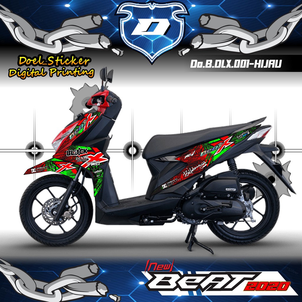 STICKER STRIPING LIST VARIASI HONDA BEAT DELUXE/STREET 2020 001