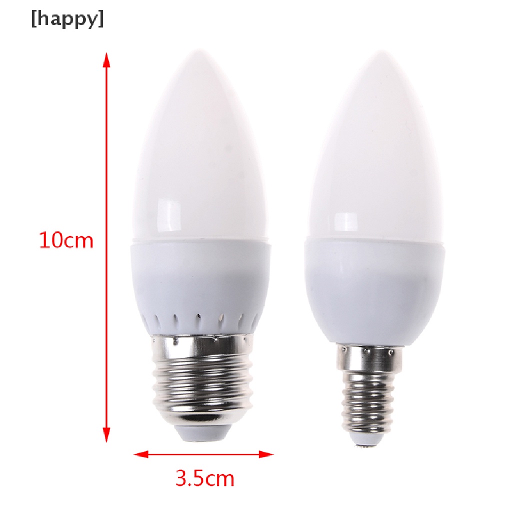 Ha 1pc Lampu Gantung 8-led E14 E27 Bentuk Lilin Warna Warm White