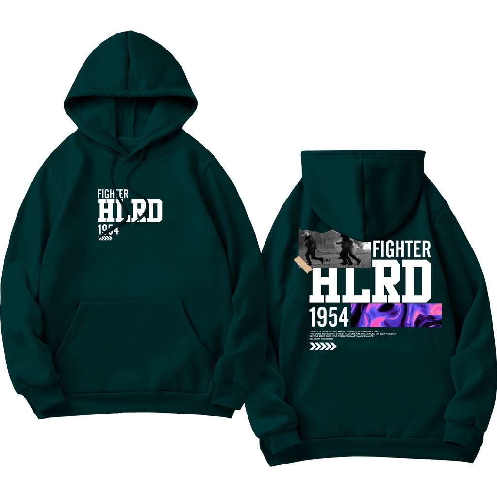 Holyrider Jumper Hoodie Fighter 1954 II Sweater Hoodie HLRD Sablon DTF Fleece Cotton II SIZE M-XXL (Pria &amp; Wanita) Free stiker&amp;Gantungan Kunci