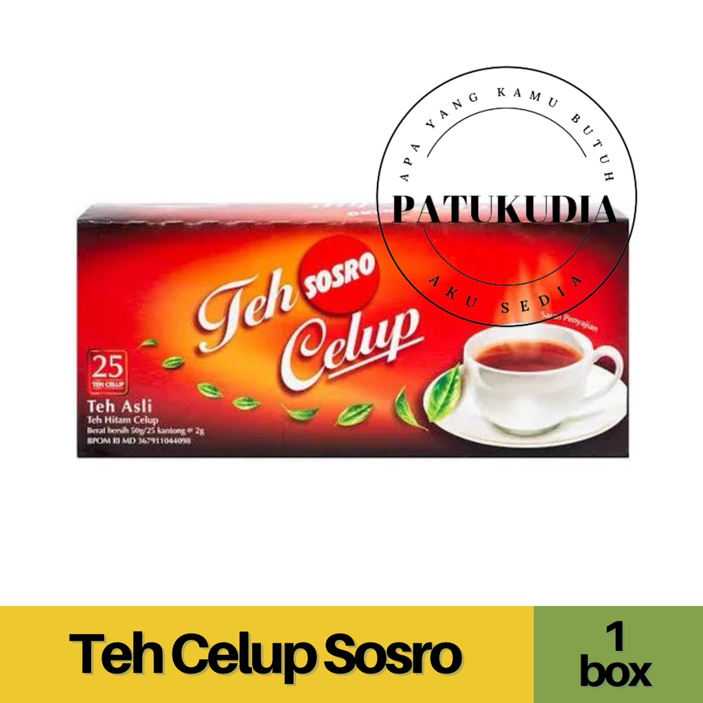 

Teh Celup Sosro 1 box isi 25 kantong