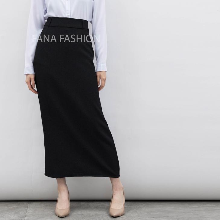 Rok Span Panjang | Rok Kerja Wanita | Rok Kantor | Rok Formal Wanita | Rok Span Kain | Rok Span Polo