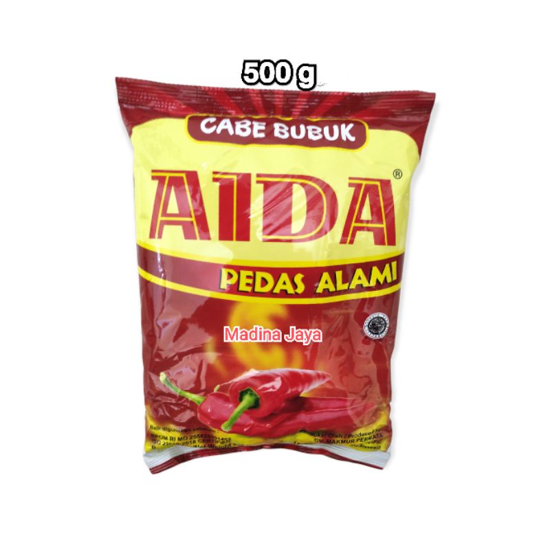 

Bubuk Cabe Giling Aida 500 gr Pedas Alami Bumbu Tabur Cabai Asli