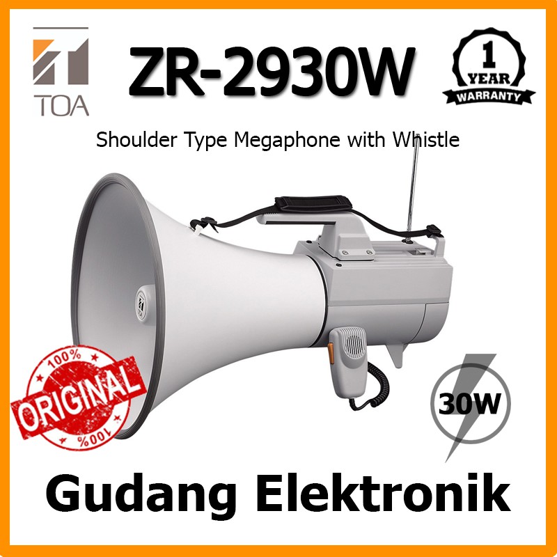 Megaphone TOA ZR-2930W - Whistle