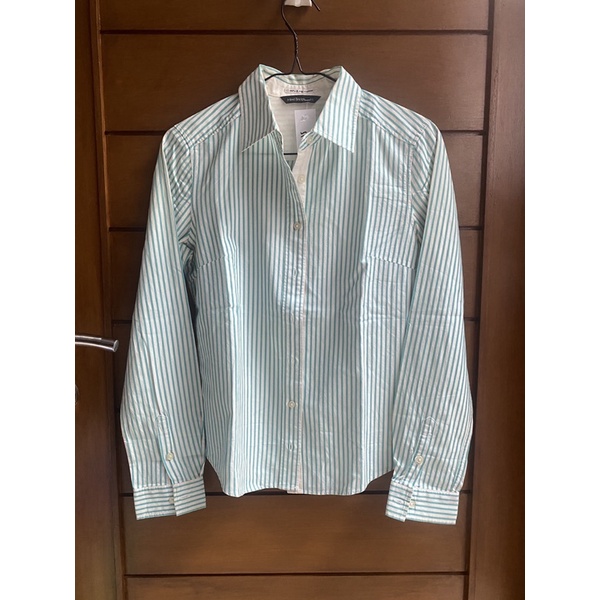 kemeja garis hijau tosca mind bridge