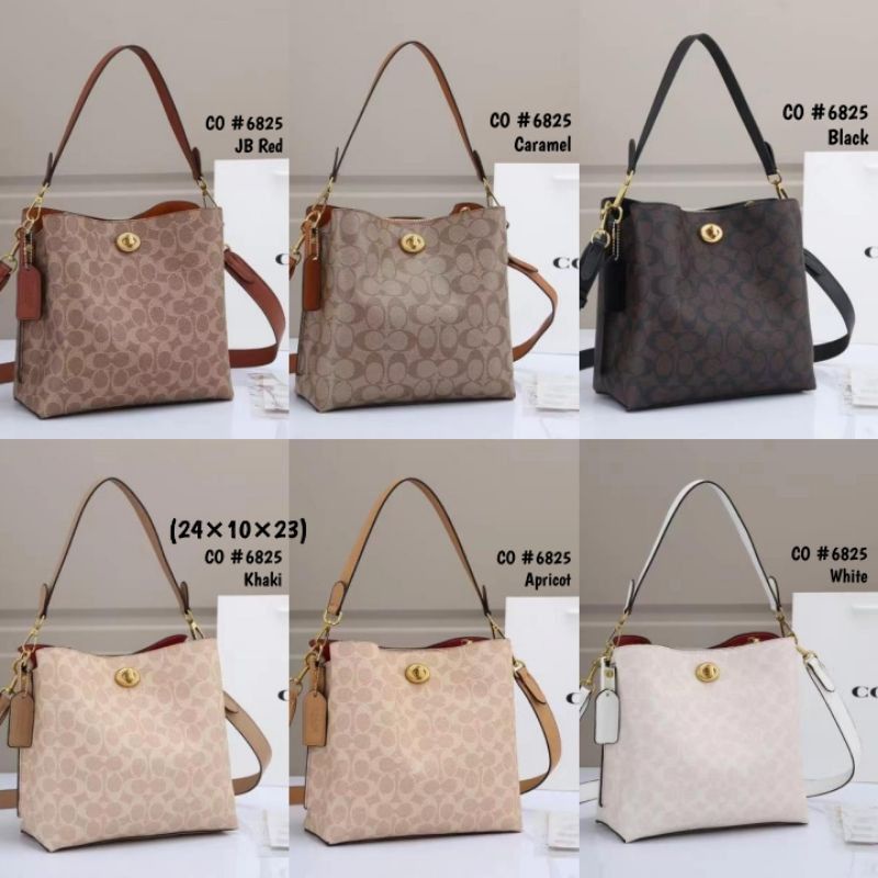 TAS COACH CHARLIE BUCKET BAG IN SIGNATURE 6825 MIRROR OF ORI