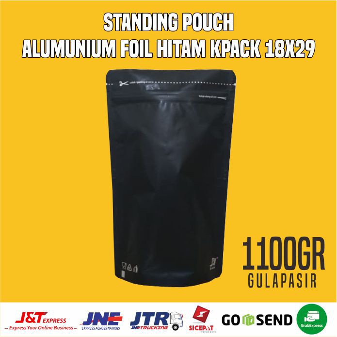 standing pouch full foil kpack 18x29 18 x 29 50pcs