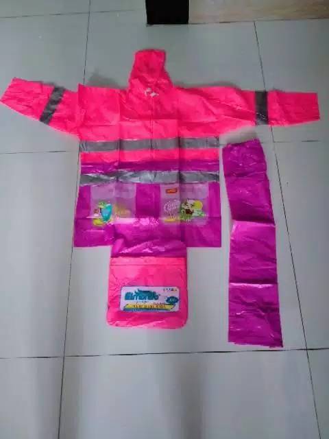 Jas Hujan Anak Murah New Mini Kids Elmondo 306 / Mantel Anak Kombinasi / Jas Hujan Anak Terlaris