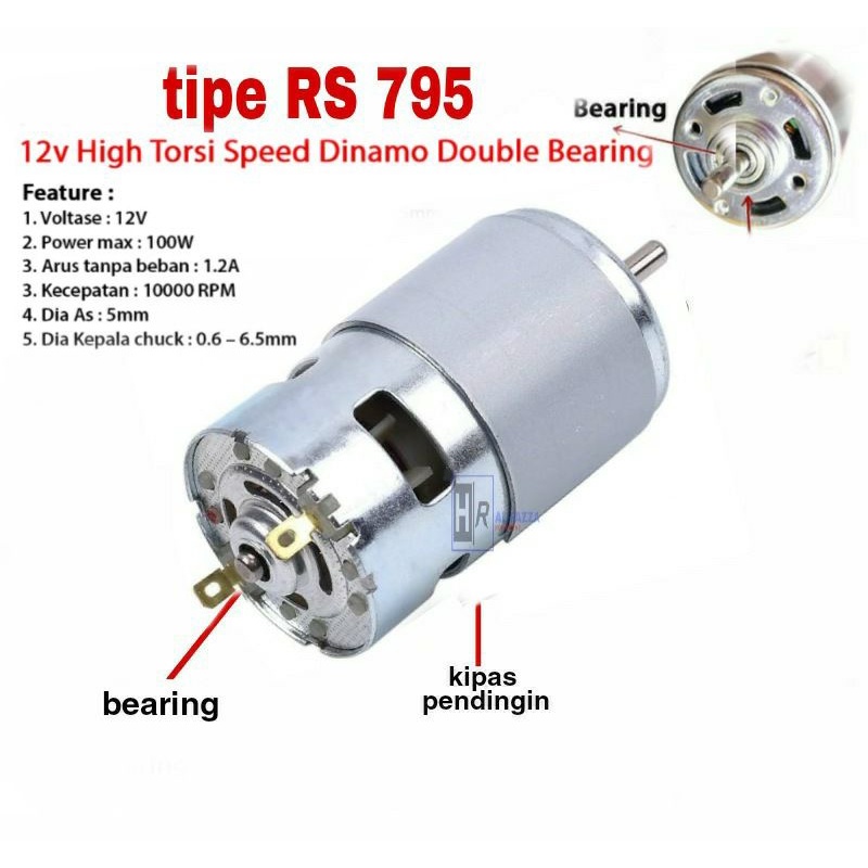 Dinamo dc RS 775 atau RS 795