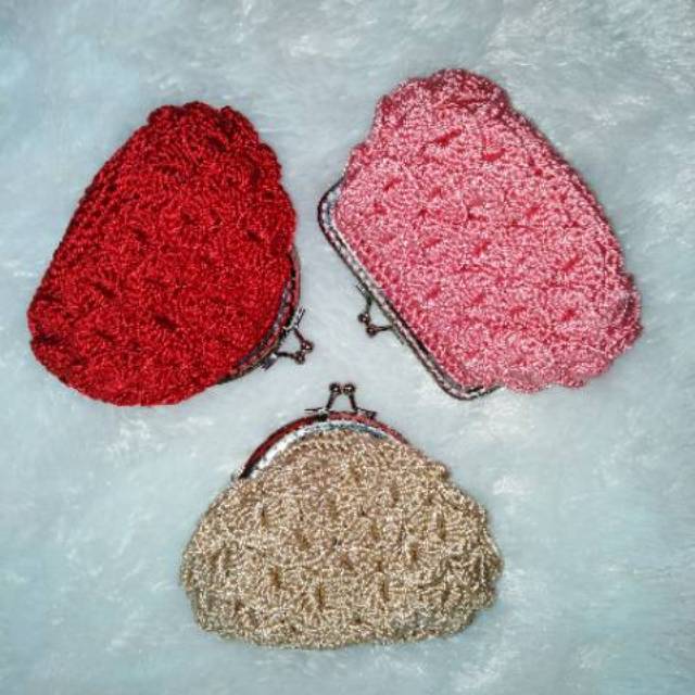 Dompet Koin Behel Rajut Nilon