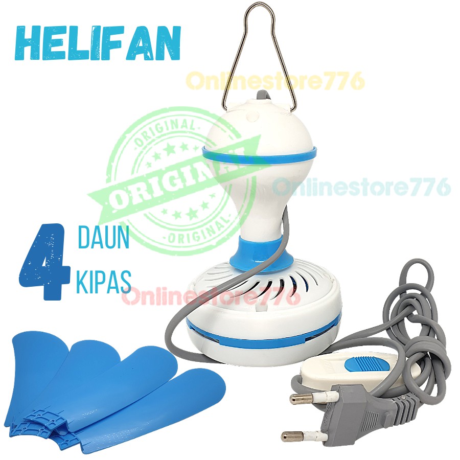 Kipas Angin Gantung Helifan 20 Watt - 4 Baling Arashi