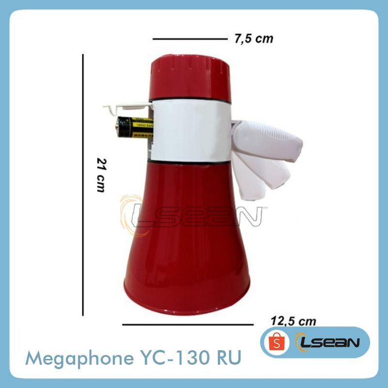 PENGERAS SUARA SPEAKER DAN REKAM SUARA YC-130RU MEGAPHONE