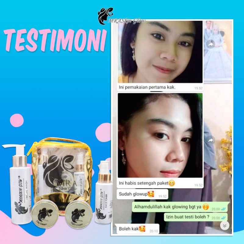 MRASKIN GLOW SKINCARE PAKET GLOWING  KOSMETIK BPOM/MRASKIN GLOW 1000% ORI
