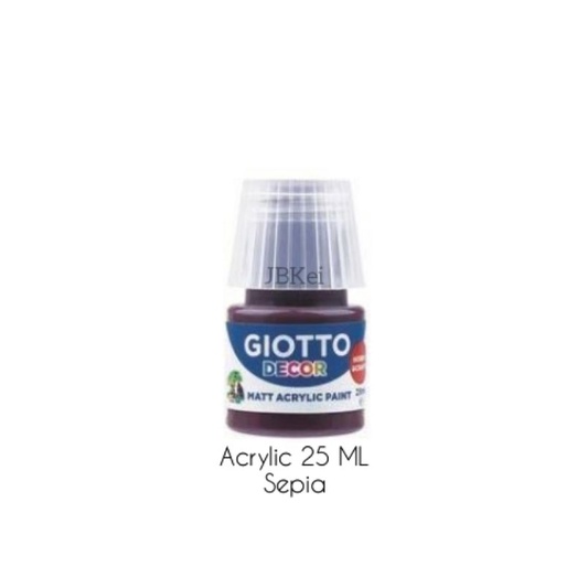 

Cat Akrilik Giotto Decor Acrylic Matt Paint Sepia 25 ML 538122 Satuan