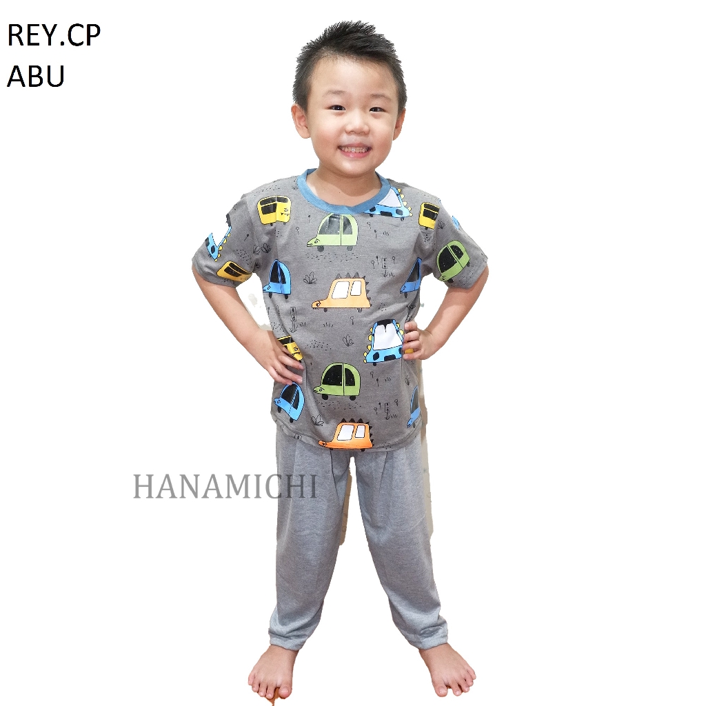 Hanamichi REY.CP Baju Tidur Anak Bergambar Lengan Pendek