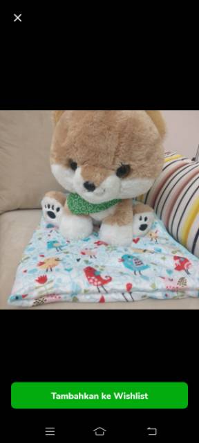 Selimut anjing alas bobo dog blanket fleece bulu